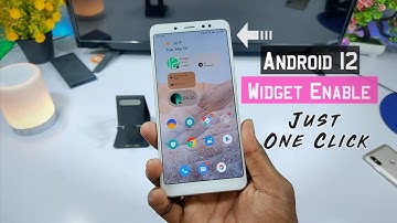 Android 12 Widget Enable Just One Click | Without Root | New Theme & Widget Pack