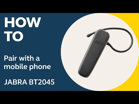 How to pair Jabra BT2045