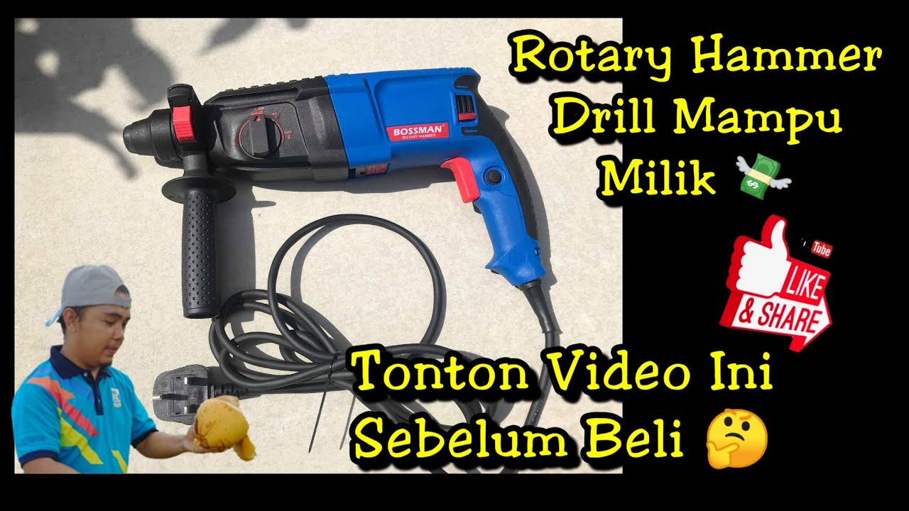 UNBOXING BOSSMAN ROTARY HAMMER DRILL 