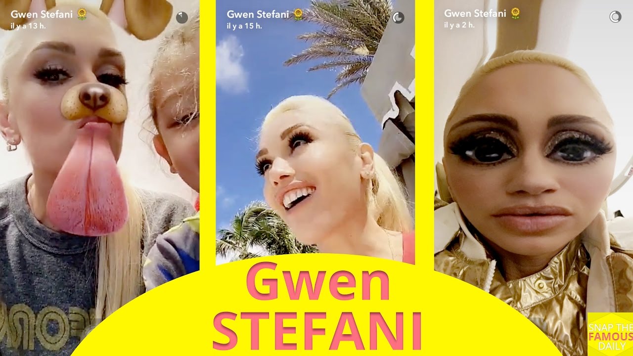 GWEN STEFANI SNAPCHAT VIDEOS FEBRUARY 2017 Part 1/4 YouTube