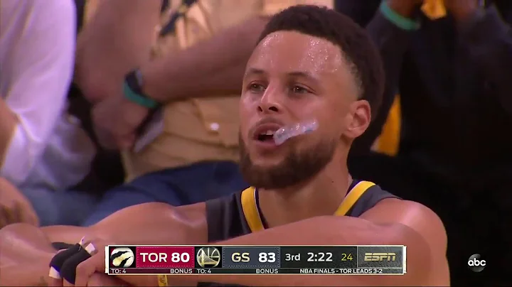 Klay Thompson KNEE INJURY - Game 6 NBA Finals - Warriors vs Raptors