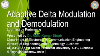 Adaptive Delta Modulation and Demodulation Lab Experiment