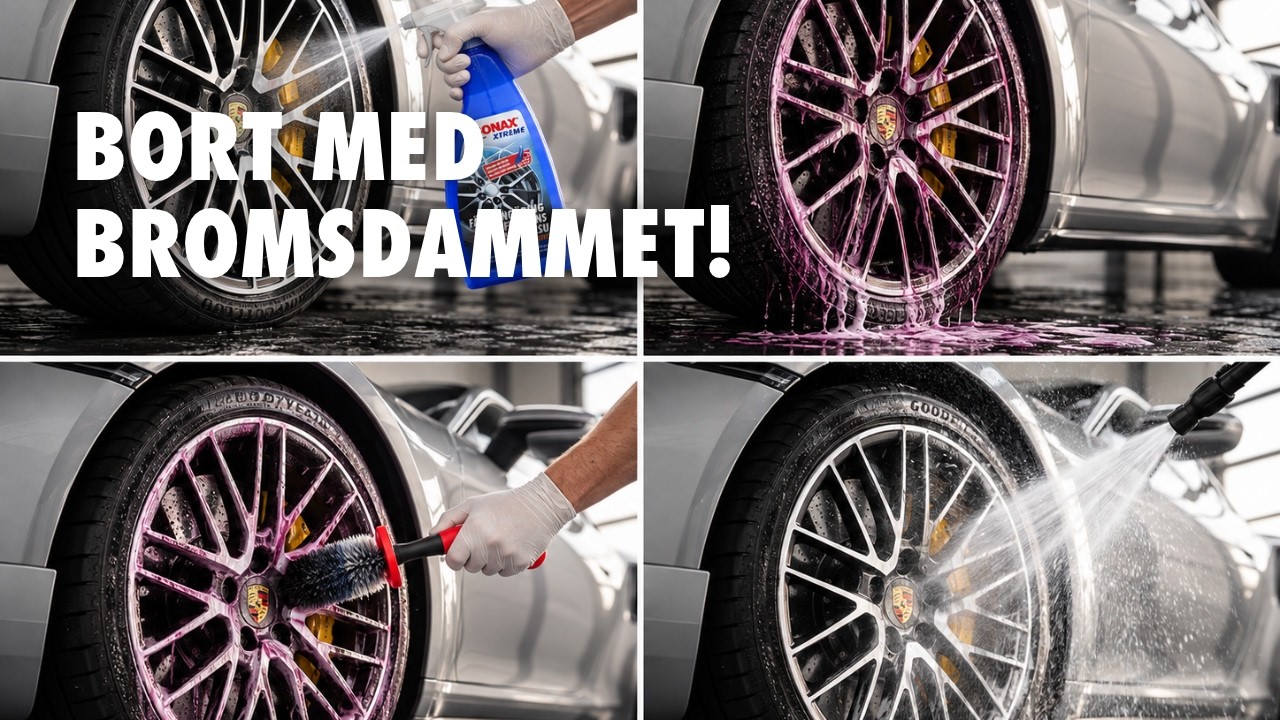 Så rengör du fälgarna med SONAX XTREME Fälgrengöring!