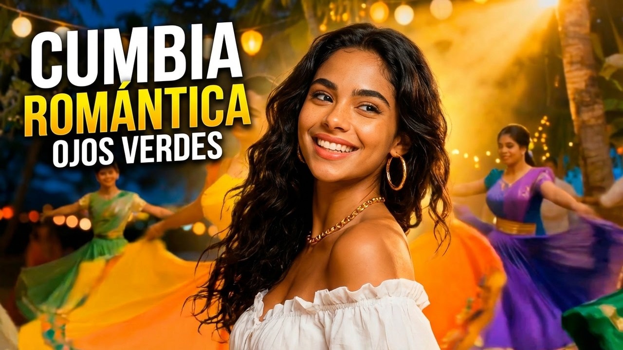 Cumbia Romántica Ojos Verdes | Baile Pegadito al Corazón