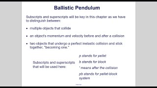Ballistic Pendulum