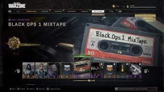 How to Equip Black Ops 1 Mix Tape COD WARZONE Cold War 80's Hip Hop Rock Hits Season 1 Battle Pass