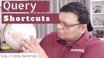 Efficiency Trick - Query Shortcuts - SQL in Sixty Seconds 143