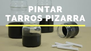 Cómo pintar tarros de cristal con pintura de pizarra