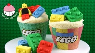 LEGO Cupcakes! How to Make Edible Lego for your Cakes and Cupcakes - by Cupcake Addiction
