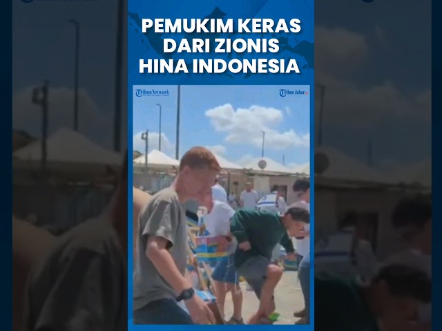 Pemukim Keras Zionis Hina Bantuan Indonesia, Injak-injak Kardus Sampai Rusak class=