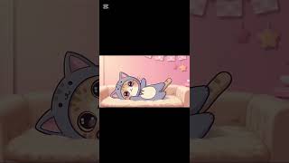 布団の上でゴロゴロするにゃんごろう😺