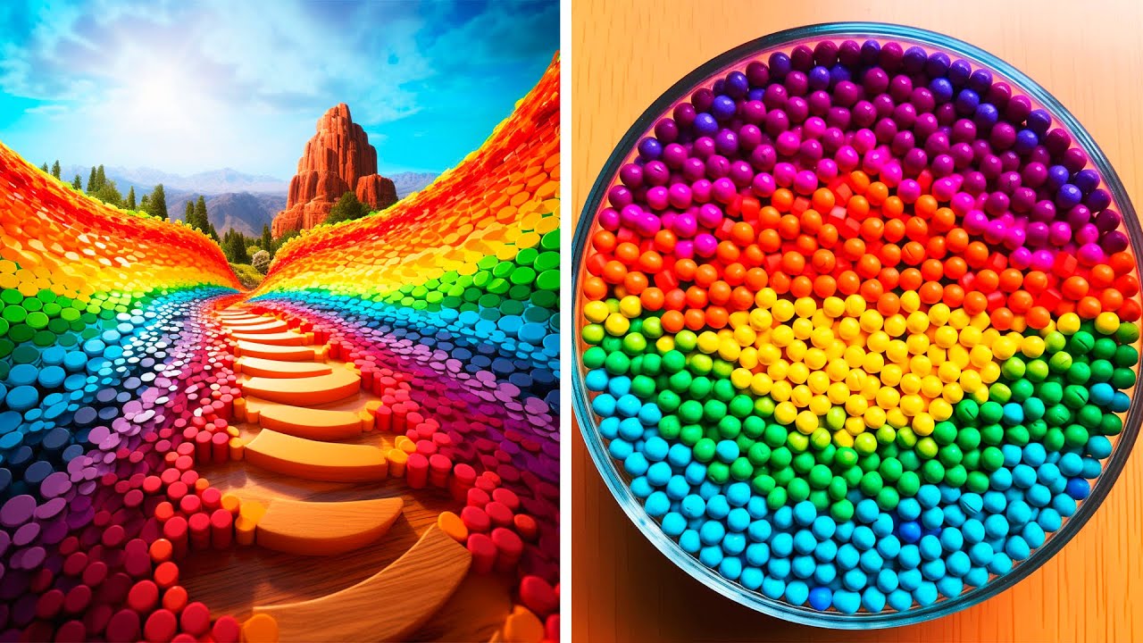 Oddly Satisfying Video with Calming Deep Sleep Music For Stress Relief ...