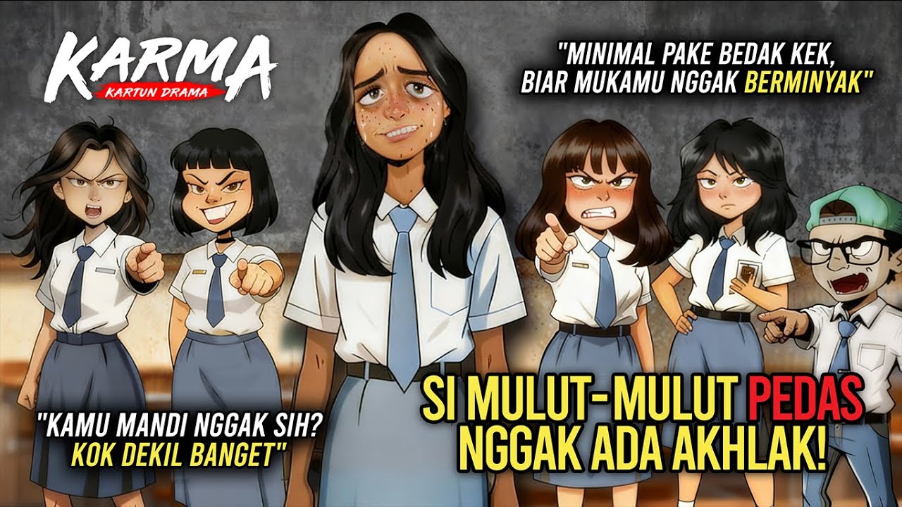 Balas Dendam Elegan Siswi J3lek - Akibat Dibully Teman-teman Sekelas | KARMA | KARTUN DRAMA