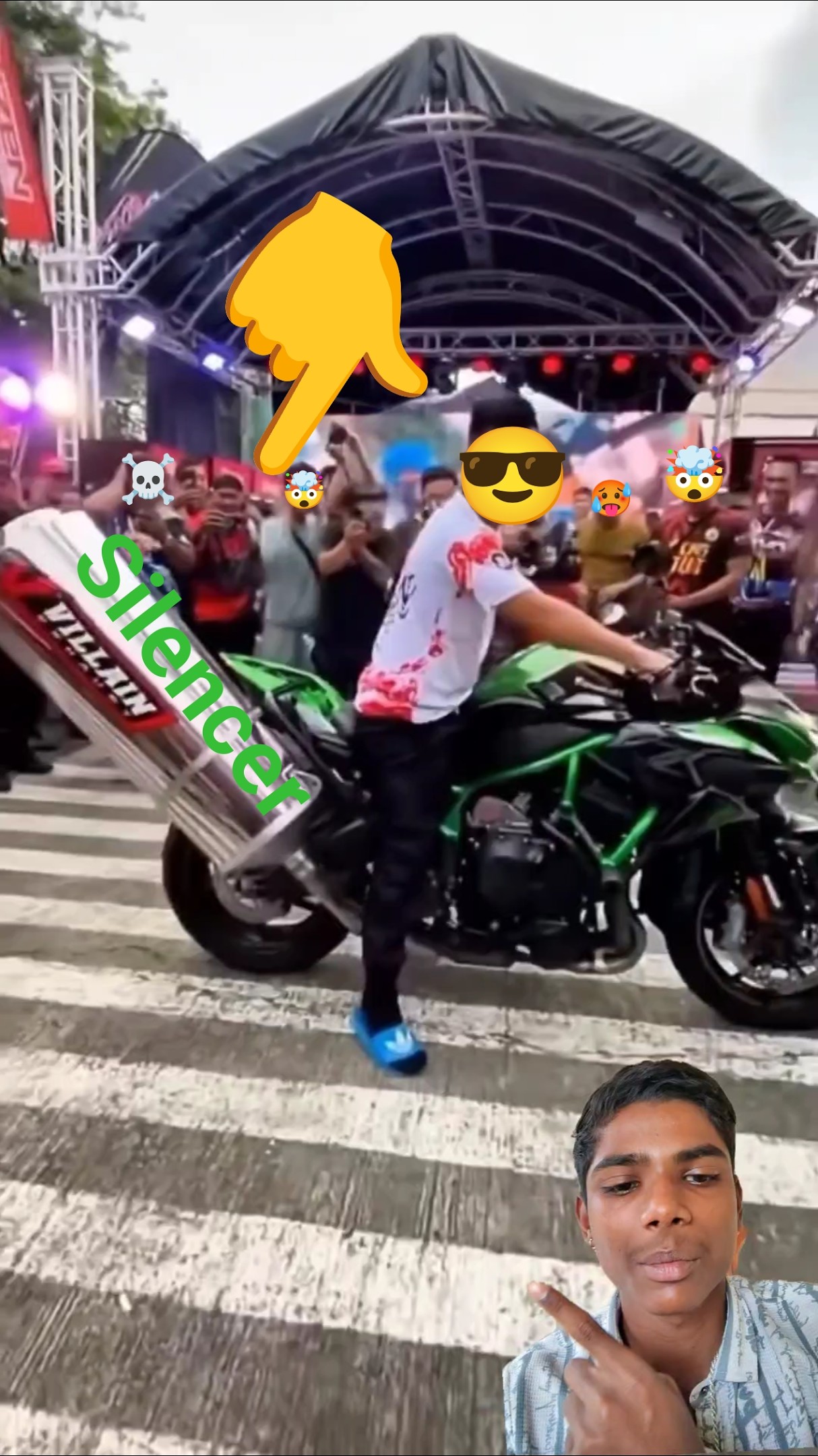 👉🥵Kawasaki Ninja ka sound check next level#kawasaki
