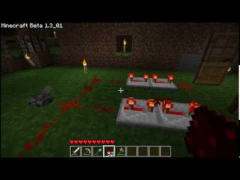 Minecraft tutorials: Redstone circuits [1] (Basics)