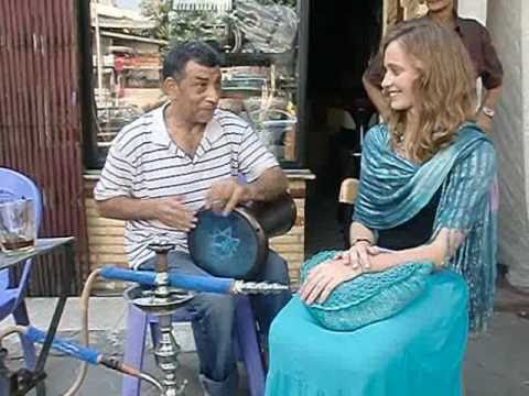 The legendary tabla player Khamis Henkesh in Cairo...