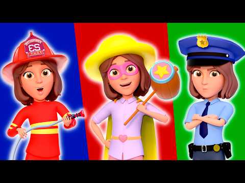 PoliceGirl, FireGirl and Doctor Song + MORE Kids Songs by Lights Kids 3D