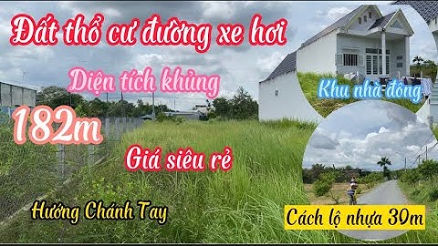 ❤️ Đất Cần Giuộc Giá Rẻ.182m thổ cư đường xe hơi giá cực rẻ Lộc Tiền Mỹ Lộc