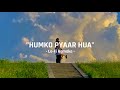 Humko pyaar hualofi remake kk  tulsi k  dereefo  bollywood lofi  bollywood slowed reverb