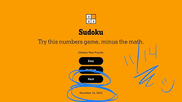 NYT Sudoku Hard Solution for 11/14/23 - FOR REAL THIS TIME!