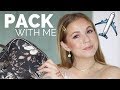 What's In My TRAVEL Makeup Bag?// Pack with me!