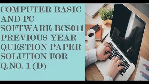 Solve question Paper for  Computer Basic and PC Software ( BCS011 ) Q.1(D) what is compiler ....
