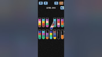 Water Color Sort Level 348 Walkthrough Solution iOS/Android