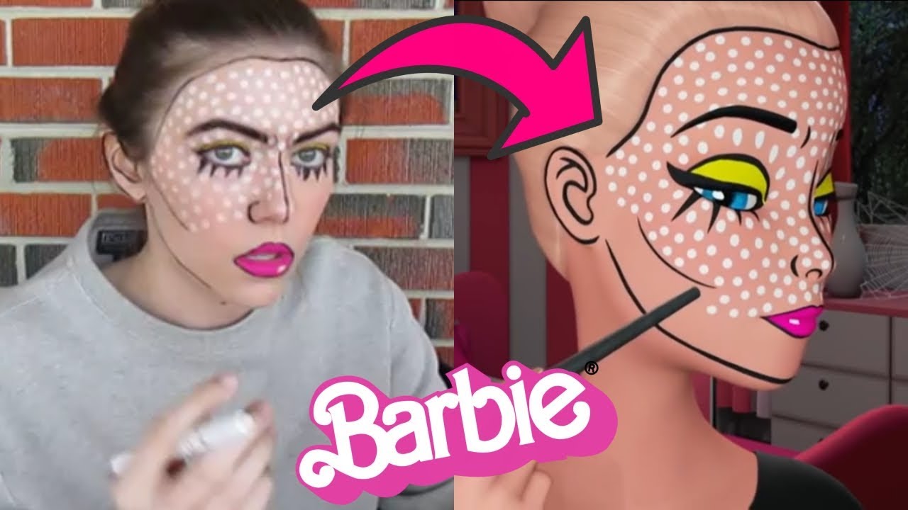 I Tried Following A Barbie Vlogs Comic Book Pop Art Makeup Tutorial