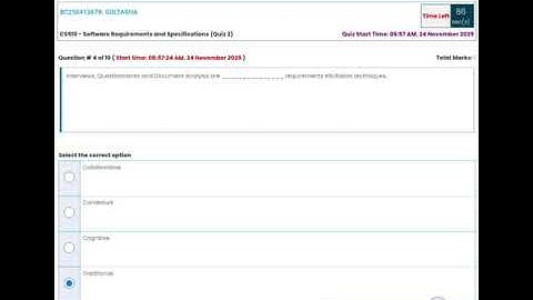 CS510 - Software Requirements and Specifications (Quiz 2)💯 Percent Correct Paid Whatsapp 03426692724