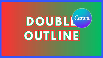 Double Outline Text Effect in Canva
