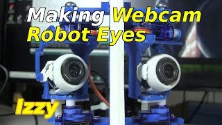 Making Servo Robot Eyes for YoLuke Webcams - Izzy