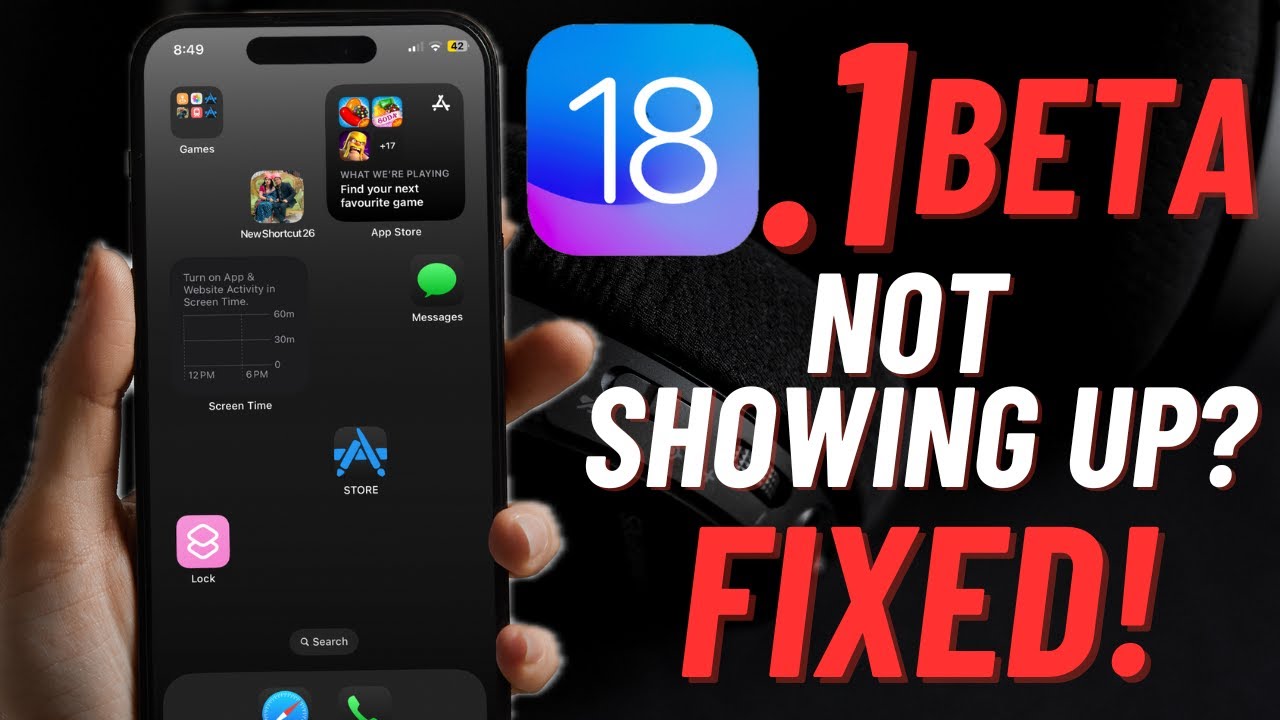 iOS 18.1 Developer Beta Not Showing Up on iPhone/iPad? Quick Fix! - YouTube