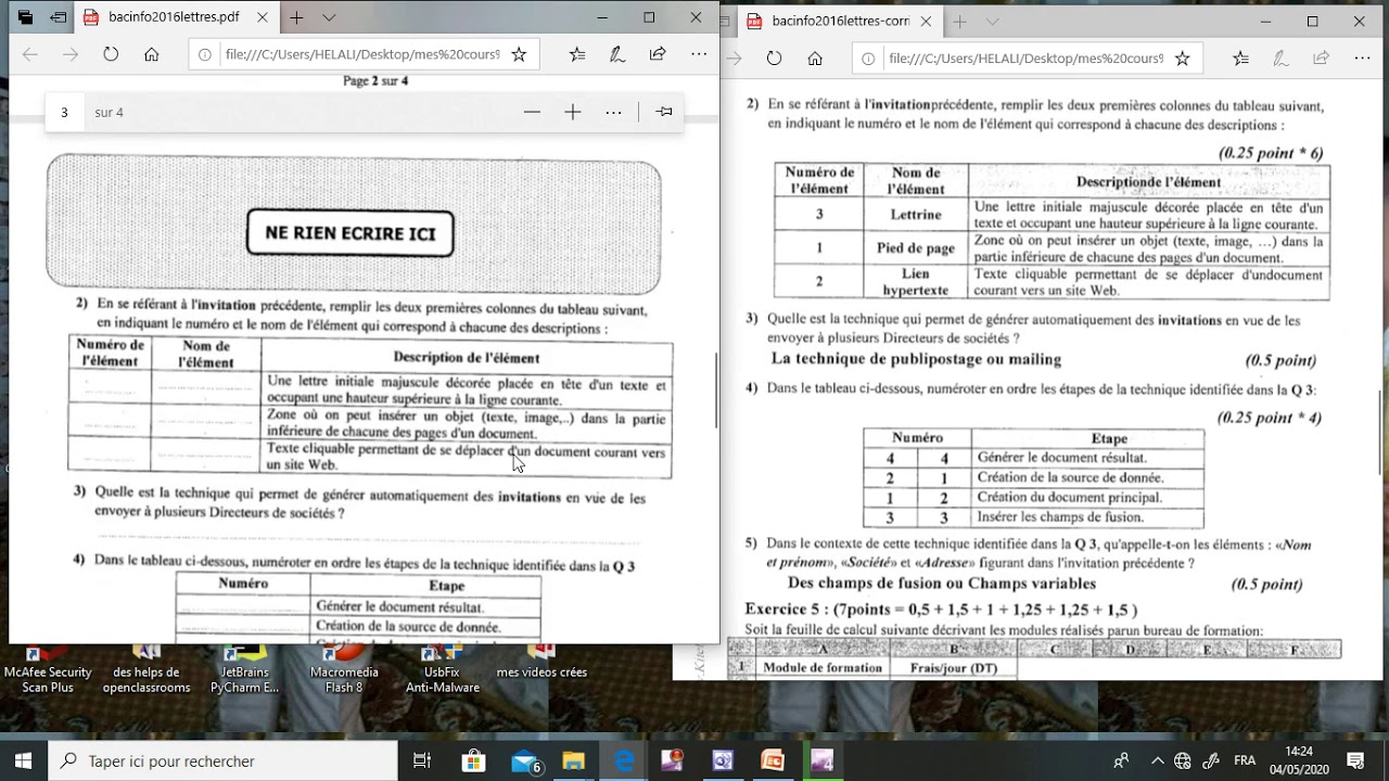 Lettres 2016