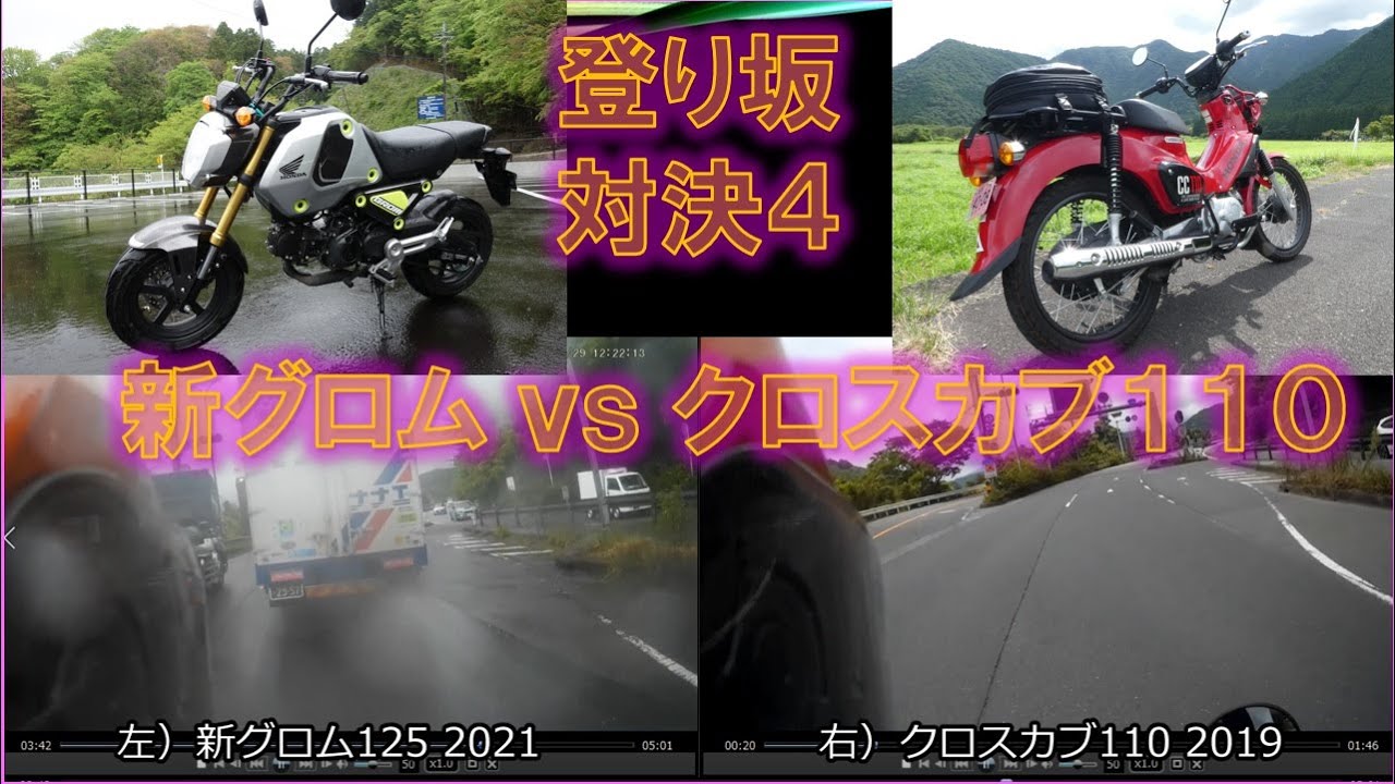 グロム　クロスカブと交換 クロスカブとグロムの違いを比較