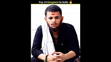 Top 10 Gangsters In India 🔥 #shorts //Fact By Anant//