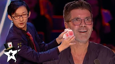 Funny Card Magician Gets Amanda Holden on Stage | ...