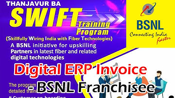 New Digital ERP Invoice Process for BSNL Franchisee - Step by Step Procedure Video - 2023