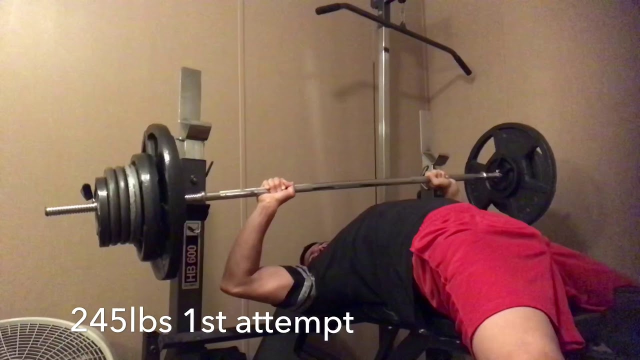 BENCH PRESS FAIL!!!!!!! 245lbs new PR?!?! YouTube