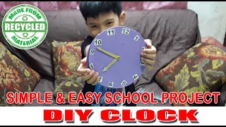 In this video gaddiel made a low cost diy clock for his school project
of recycled cardboard box and calendar. the will be used class to
le...