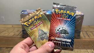 Opening an EX Sandstorm and Ruby Sapphire Booster Pack! Great Pulls!