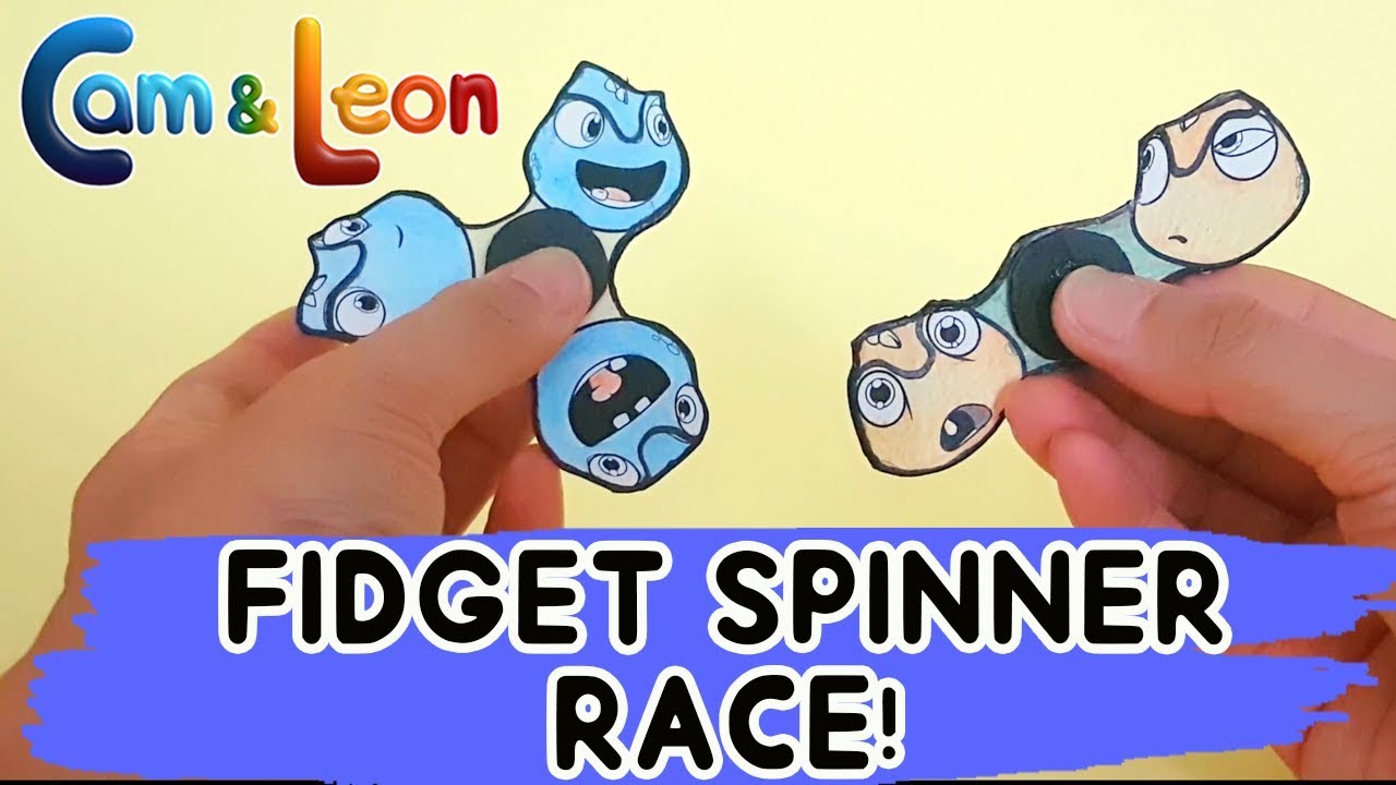 Fidget Racing Fidget Spinner Race | Cam & Leon | Spinner | Race - YouTube