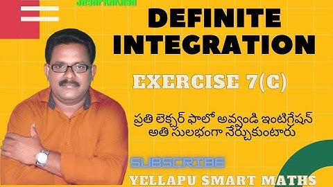 #Definite Integration class 12 in telugu#maths 2b#part 44 #Exercise 7(c)#