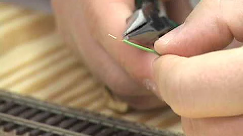 How to build a model railroad: Installing feeder wires on model railroad track
