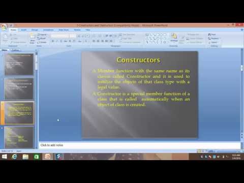 Constructor and Destructor in C++