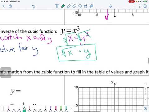 Graphing Cubic Function & Cube Root Function (Unit 6 Lesson 2)