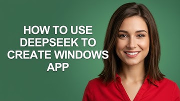 How to Use Deepseek to Create Windows App - AshleyHowTo