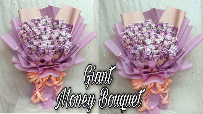 Rolled Money Bouquet Super Easy Tutorial