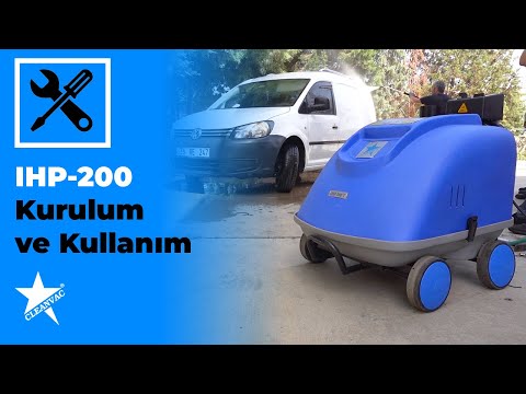 Yüksek Basınçlı (200 Bar) Sıcak - Soğuk Araç Yıkama Makinesi Cleanvac IHP 200 ürün videosu