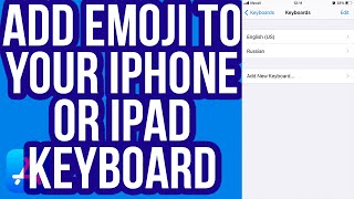 How to Add Emoji to Your iPhone or iPad Keyboard if you Deleted it. Grand Tech screenshot 2