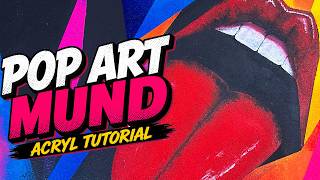 Jeder kann diesen Pop-Art Mund malen | Hazelnutz XPress #1